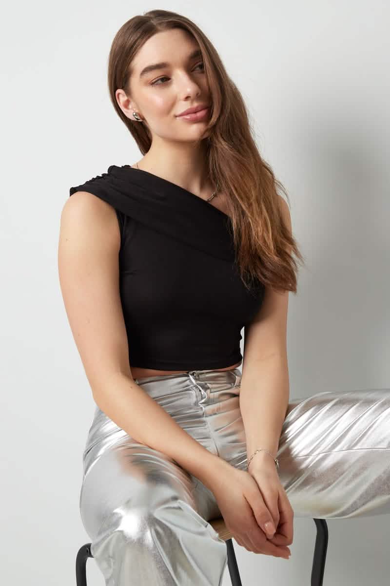 One shoulder classic topClothes/Women's Tops/Sleeveless topsLovirea