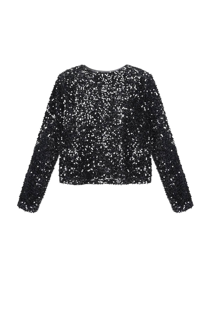 Party top with sequins