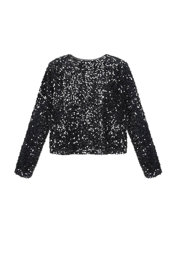 Party top with sequinsClothes/Women's Tops/Long sleeve topsLovirea