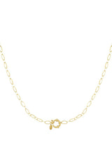 Simple lock necklace