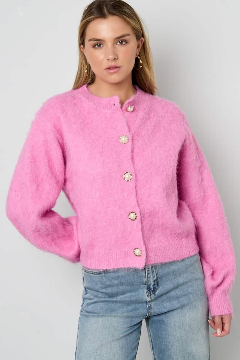 Soft Trendy cardiganClothes/Women's knitwear/Knit cardiganLovirea