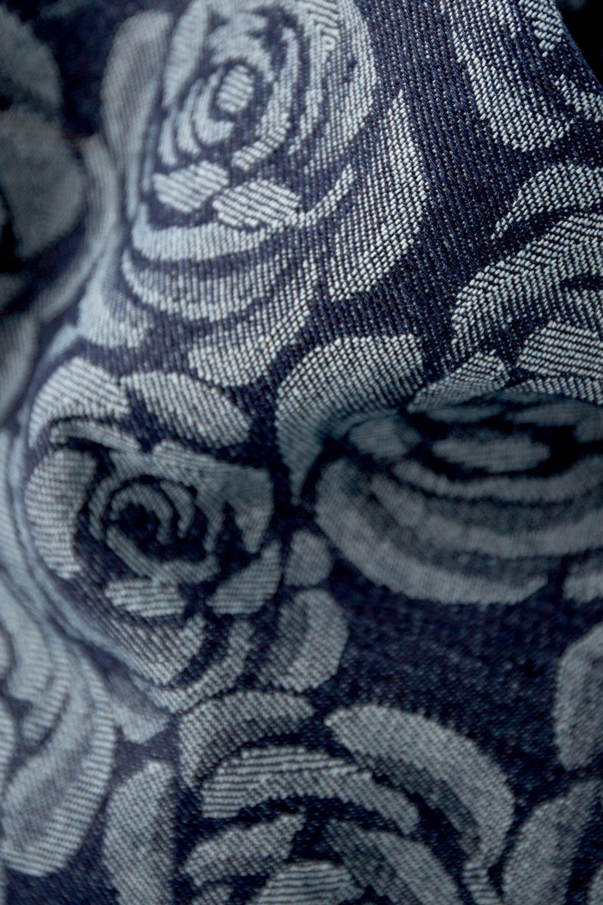 Spijkerbroek met Rozenprint en Rechte PijpenJeans met bloemenprintLovirea