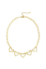 Stainless Steel Chain Heart Casual