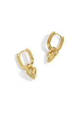 Stainless Steel Drop Earrings Heart