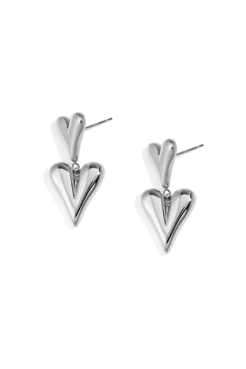 Stainless Steel Drop Earrings Heart Casual Daily Simple Series Women's jewelryWomen's jewelry/Earrings/Drop EarringsLovirea