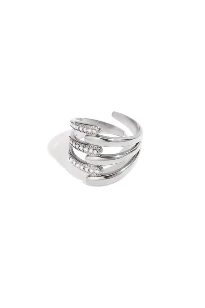 Stainless Steel Statement Rings lines
