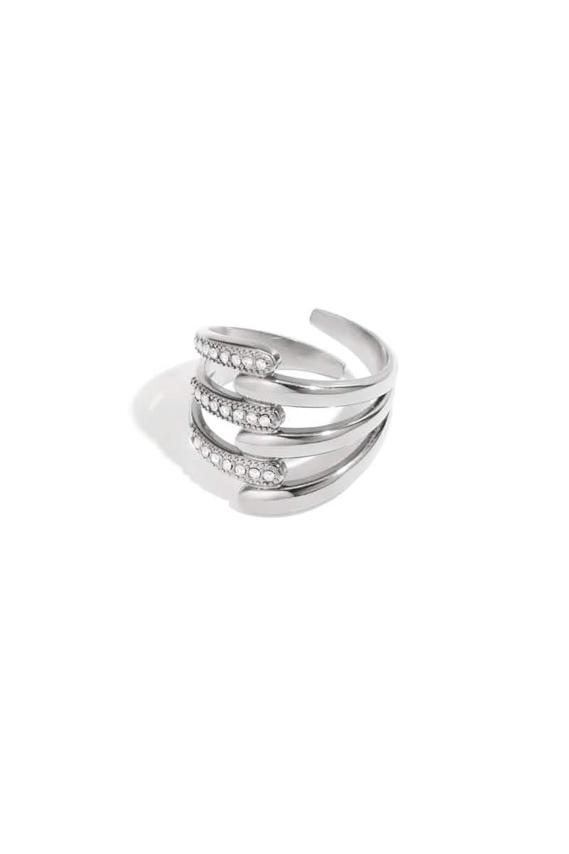 Stainless Steel Statement Rings lines Casual Daily Simple Series Women's jewelryWomen's jewelry/Rings/Statement RingsLovirea