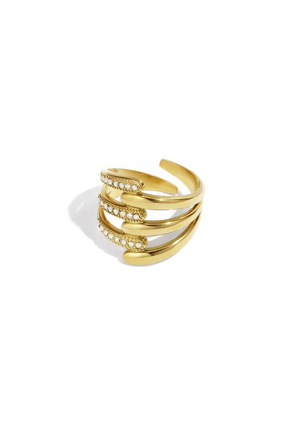 Stainless Steel Statement Rings lines Casual Daily Simple Series Women's jewelryWomen's jewelry/Rings/Statement RingsLovirea