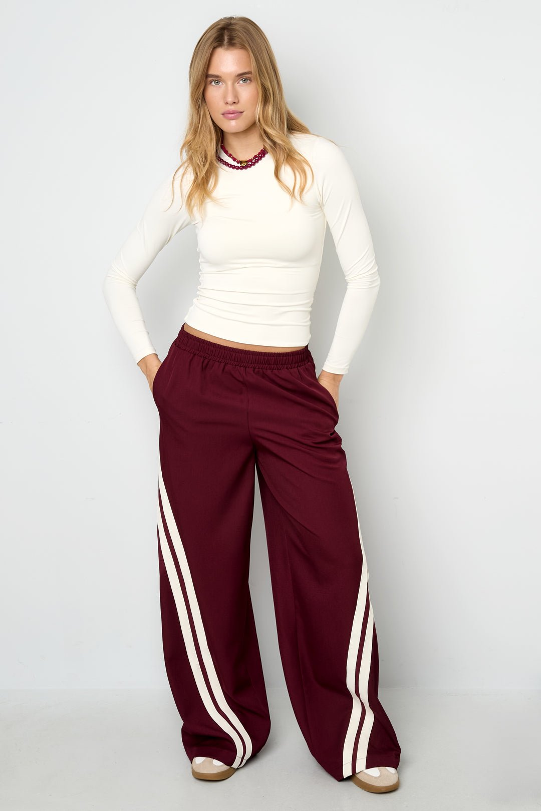 Striped trousersClothes/Women's Bottoms/Straight pantsLovirea