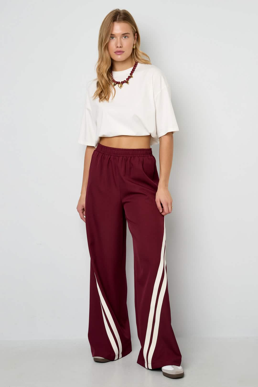 Striped trousersClothes/Women's Bottoms/Straight pantsLovirea