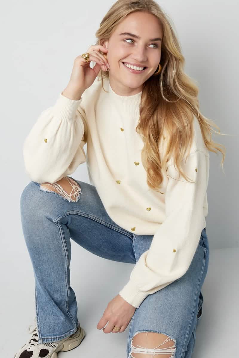 Sweetheart Charm sweaterClothes/Women's knitwear/Knit sweatersLovirea