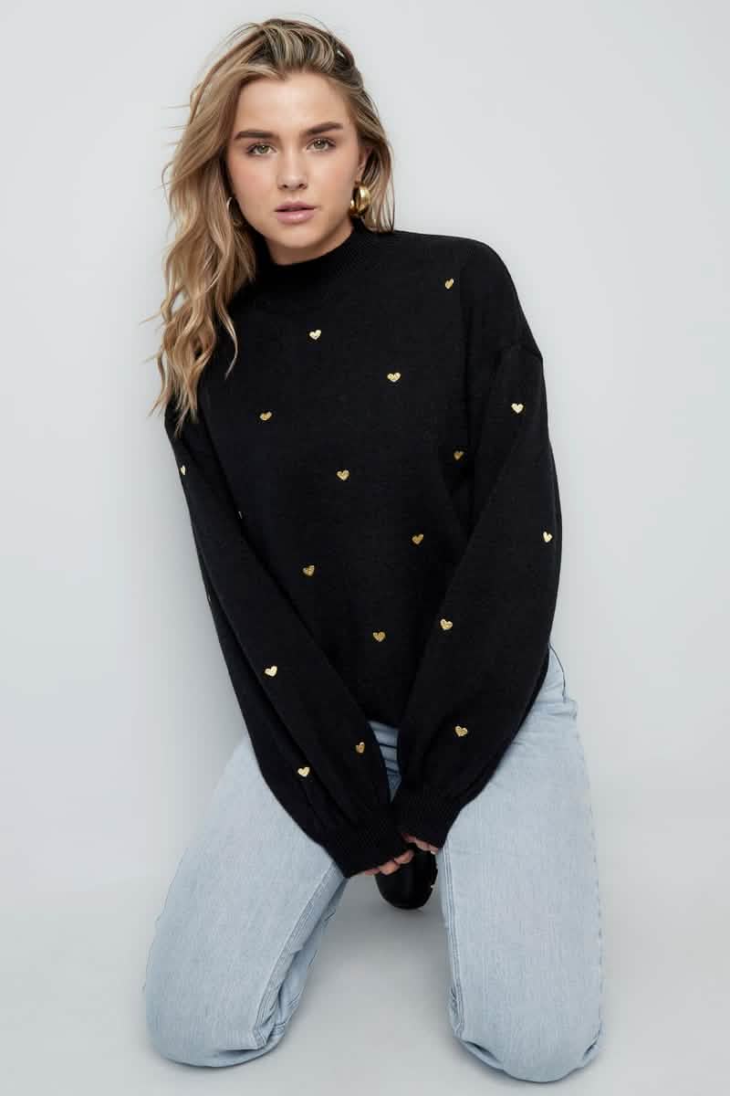Sweetheart Charm sweaterClothes/Women's knitwear/Knit sweatersLovirea