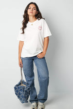 T-shirt happy life smiley - grayClothes/Women's Tops/T-shirtsLovirea