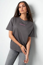 T-shirt la vie en rose - dark grayClothes/Women's Tops/T-shirtsLovirea