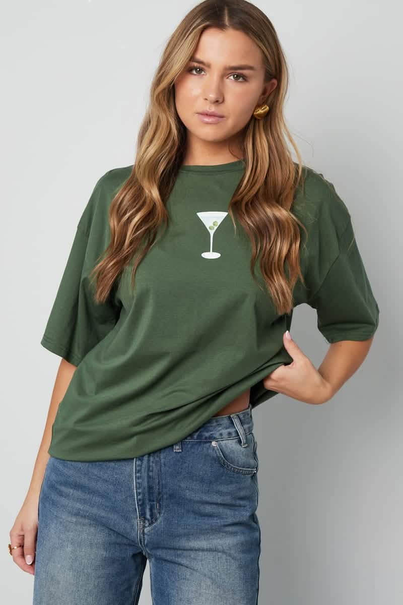 T-shirt The Cocktail ClubClothes/Women's Tops/T-shirtsLovirea