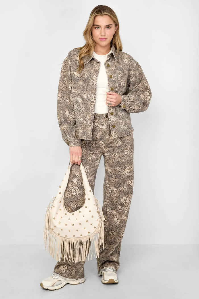 the cow girl & loving leopard jacket