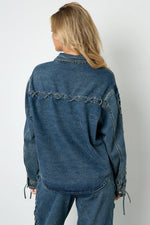 Tie - Up Jacket — Beige / DenimLovirea