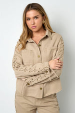 Tie - Up Jacket — Beige / DenimLovirea
