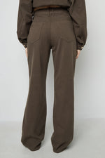 Woven Cotton Women's Straight Leg Pants Casual Solid ColorClothes/Women's denim/Denim pantsLovirea