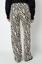 Woven Cotton Women's Straight Leg Pants Casual Zebra StripesClothes/Women's denim/Denim pantsLovirea