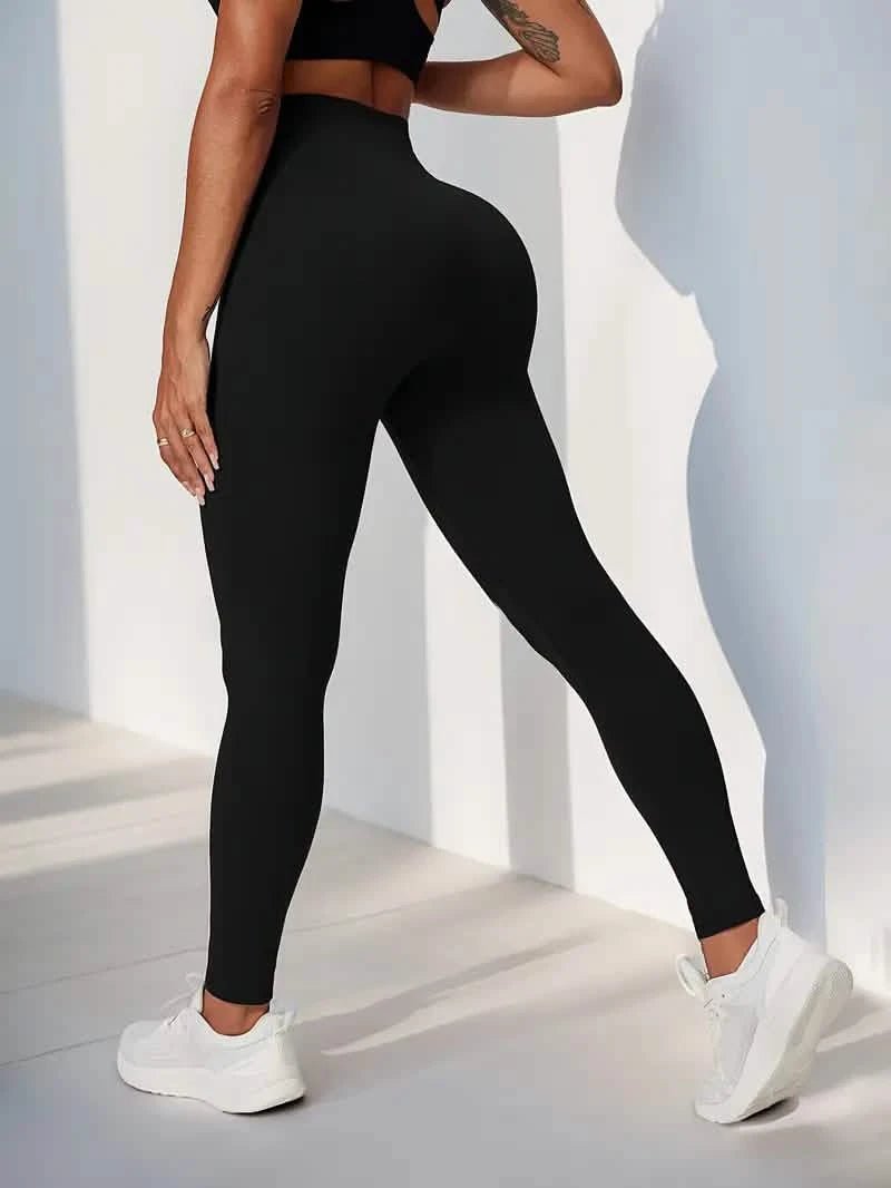 Zwarte Sportlegging met Hoge TailleLovirea