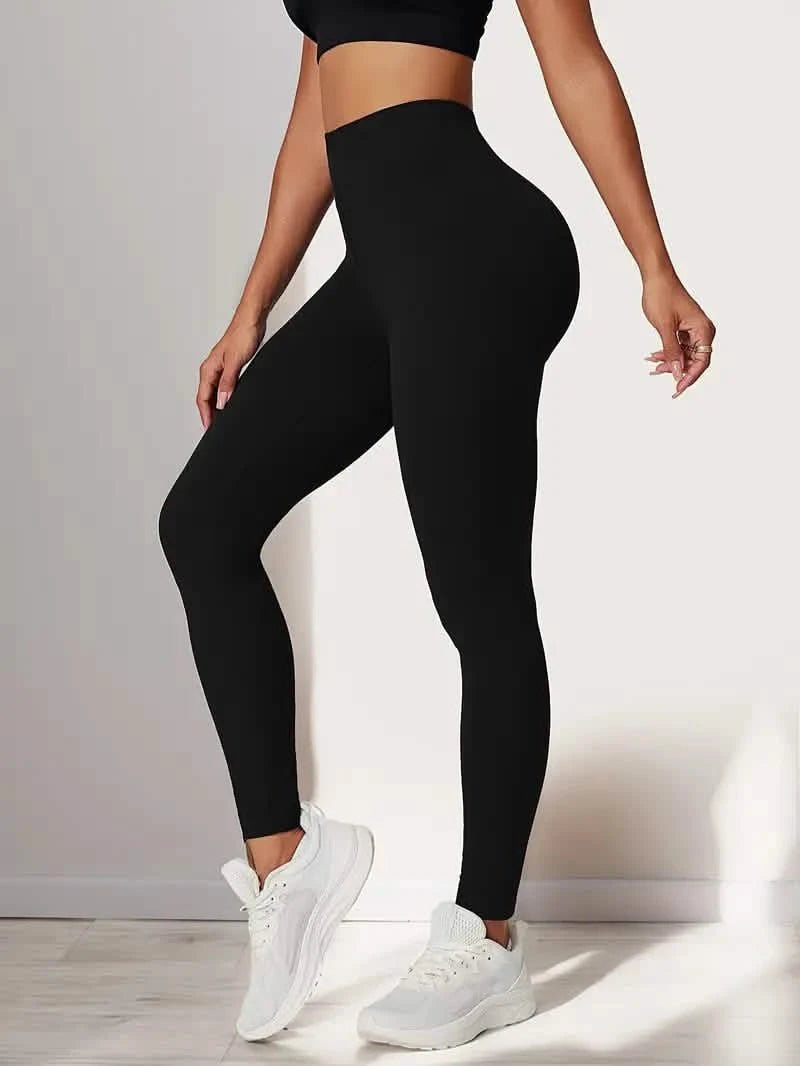 Zwarte Sportlegging met Hoge TailleLovirea